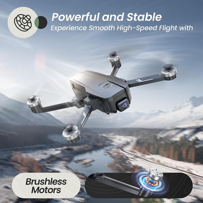 HS720E Drones with Camera for Adults 4K,Integrated Remote ID, 2 Batteries 46 Min Flight Time, 5Ghz FPV Transmission, 130° FOV EIS Camera,Drone with 4K/30FPS Video,Brushless Motor, Auto Return, Follow Me, GPS Drone for Beginner